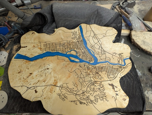 Custom CNC woodworking project by Allen Family Woodworks